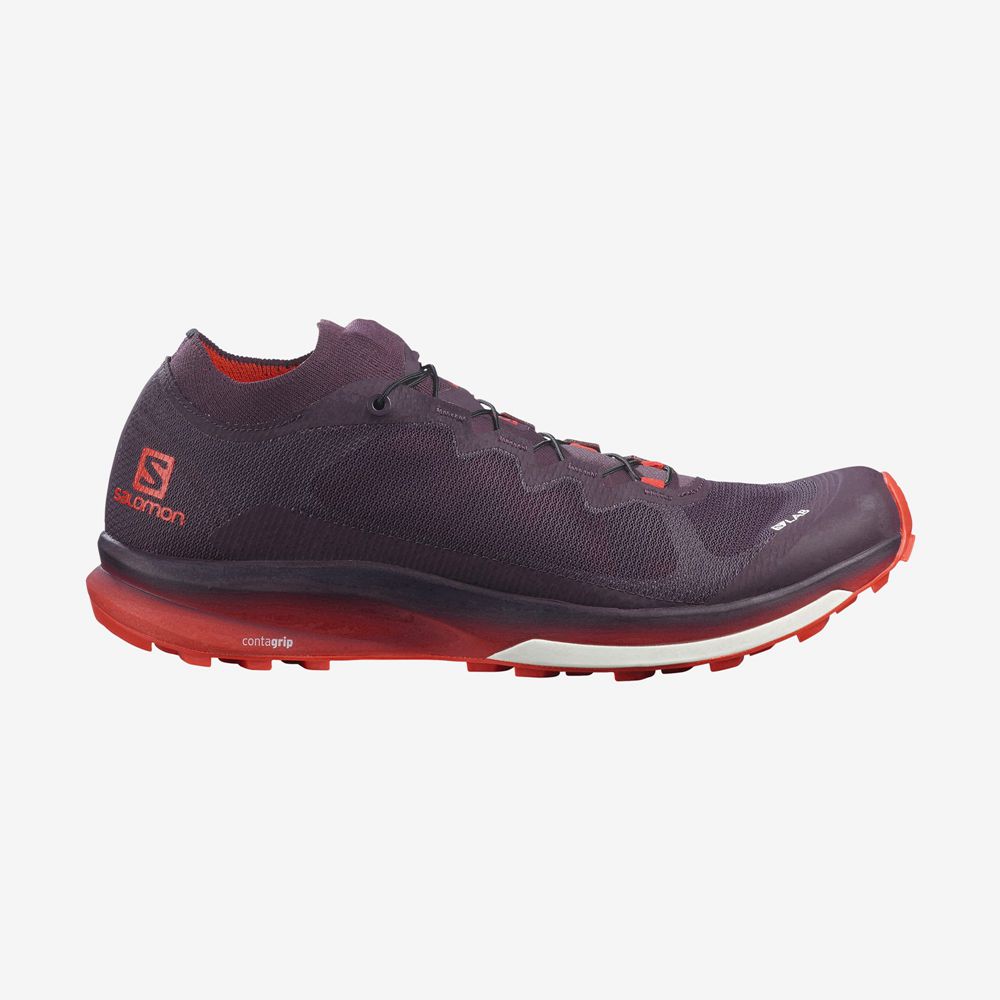 Chaussures De Trail Running Salomon Homme Bordeaux - Salomon S/LAB ULTRA 3 - France (2679-HNIDO)